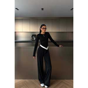 Costume noir boutonné formel et décontracté - Product Image 2