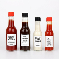 Bouteille de 250 ml pour vinaigrette, sauce tomate, confiture, huile de cuisine, sauce soja – Bouteille en verre vide de qualité commerciale