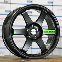 Jantes de voiture 15 16 17 18 19 pouces 5 trous Jante en alliage noir argent OEM Couleur personnalisée 5*100 5*114.3