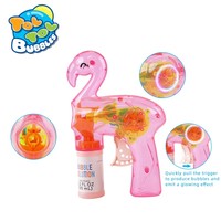 Pistolet à bulles manuel gonflable en forme d'animal pour enfants, jouet d'extérieur d'été, souffleur de bulles à tirer par cordon, sûr, vente en gros d'usine