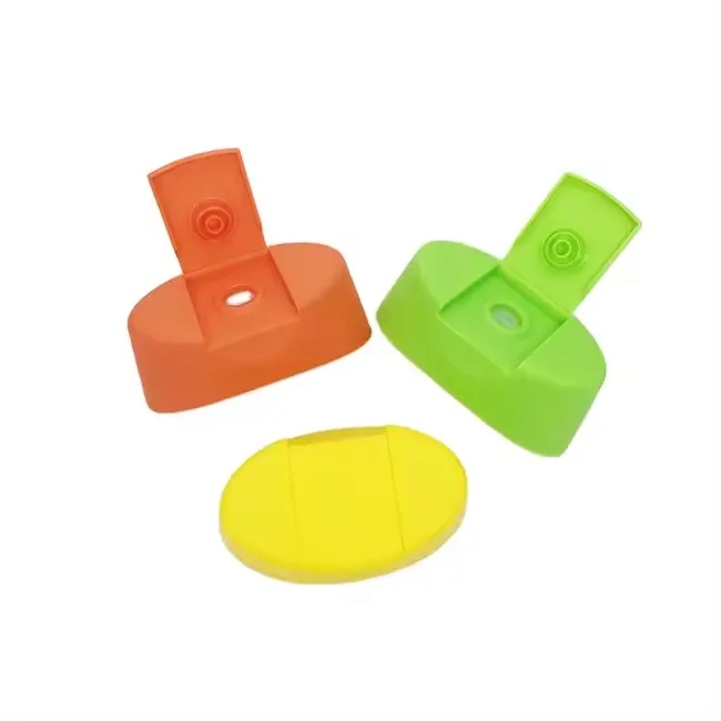 New Product PP Grande Frost Silicone Valve Extrusion Flip Cover Cap For Plastic Bottle 28mm