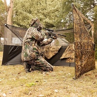 Valla de Camuflaje Personalizable de Alta Calidad para Caza de Aves Acuáticas, Instalación Gratuita para Seguridad Táctica en Exteriores