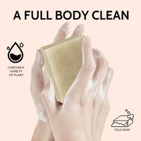Sabun Mandi Wajah Buatan Tangan dengan Minyak Esensial Lavender Rose yang Melembapkan dan Menghidrasi, untuk Hotel dan Rumah, Sabun Tangan Granul Matte.