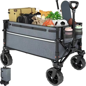 Carro industrial resistente con diseño plegable para un fácil almacenamiento OEM todoterreno disponible - Product Image 1
