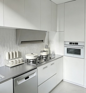 Meubles de cuisine modernes américains Cbmmart, ensemble d'armoires de cuisine blanches, design d'armoires de cuisine 0408 - Product Image 1