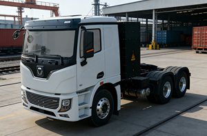 รถบรรทุกหัวลากไฟฟ้า Chitu Quiet เป็นมิตรกับสิ่งแวดล้อม ขับเคลื่อน 6x4  รับน้ำหนักได้ 21-30 ตัน เกียร์ธรรมดา น้ำหนักรวม 10001-15000 กิโลกรัม - Product Image 6