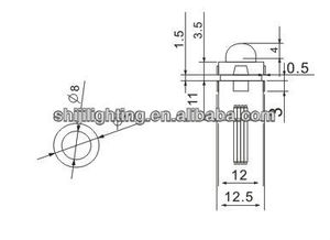 WS2811 Bullet Pixel <span class=keywords><strong>RGB</strong></span> <span class=keywords><strong>LED</strong></span> Light 12mm Impermeável Natal Luzes IP68 Paisagem Ponto Luzes - Product Image 6