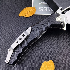 Couteau de poche pliant d'extérieur avec manche G10, acier D2, EDC, camping, chasse, bricolage, OEM - Product Image 4
