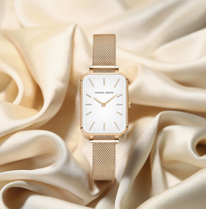 Montre-bracelet carrée pour femme HANNAH MARTIN 1241 à mouvement quartz, étanche, style simple et luxueux, idéale pour les affaires et les jeunes filles - Product Image 2