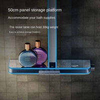 Nouveau Système de Douche Intelligent 2025 Tiktok avec LED et Massage Dorsal, Robinetterie Murale Exposée pour Salle de Bain, Ensemble de Douche