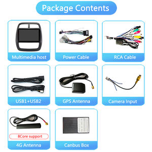 Lecteur multimédia de voiture à écran tactile de 9 pouces pour <span class=keywords><strong>RENAULT</strong></span> KWID 2017, autoradio DVD, navigation - Product Image 3