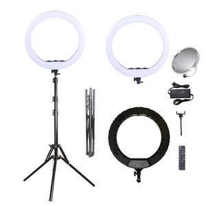 Anneau lumineux tactile de 20 pouces (50 cm) avec télécommande, lumière d'appoint LED dimmable pour photographie, vidéo et maquillage - Product Image 1
