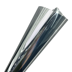 Argent 5% 15% 20% 35% 50% 70% <span class=keywords><strong>Film</strong></span> réfléchissant miroir attaché à la construction de verre Protection solaire fenêtre teinte Films commerciaux - Product Image 2