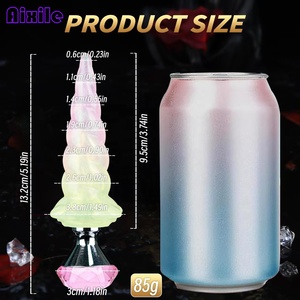 Plug Anale in Silicone Liquido, Giocattolo Anale per Adulti, Stimolatore Punto G Femminile, Massaggiatore Prostatico Maschile, <span class=keywords><strong>Dilatatore</strong></span> Anale, Masturbatore - Product Image 6