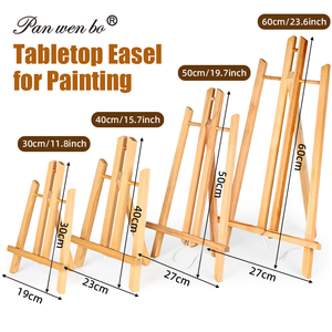 <span class=keywords><strong>Cavalletto</strong></span> <span class=keywords><strong>da</strong></span> <span class=keywords><strong>Tavolo</strong></span> in Legno Regolabile a H <span class=keywords><strong>per</strong></span> Pittura Artistica, Supporto Espositivo 30CM 40CM 50CM - Product Image 1