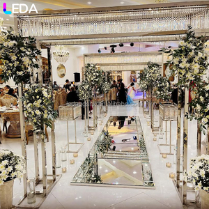 LEDA Wedding <b>Party</b> decor Customized Modern Stainless Steel Silver Mirror Metal Square Shape <b>Backdrop</b> - Product Image 4