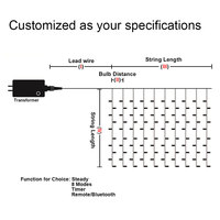 String Lightspe Snow lightsrope Motiv Licht Custom ized 90 Itemplastic fmodernq Deccorations Baum Luci Natale Esterno Led 13M 70g