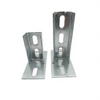 Plaque de connexion en acier en forme de C de marque ZF pour accessoires, support photovoltaïque solaire, colonne fixe, équerre diagonale, pied de bœuf, galvanisé à chaud