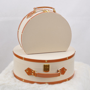 Bán buôn tùy chỉnh vòng âm nhạc Hộp quà tặng đồ trang sức sang trọng lưu trữ trường hợp và cam nửa vòng vali hộp - Product Image 5