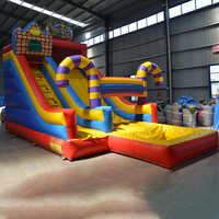 Maison de rebond de toboggan gonflable pour adultes et enfants