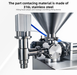 Pneumatic Partical Filling <b>Machine</b> for Jam and Paste Cosmetic Filler 10-5000ml - Product Image 2