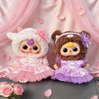 Vêtements pour poupée en peluche Bébé Three, série mignonne sur le thème des animaux, échelle 400%, en boîte surprise, en tissu pour habillage
