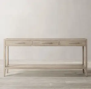 Mobiliário sala formas clássicas personalização luxo carvalho branco mesa de madeira