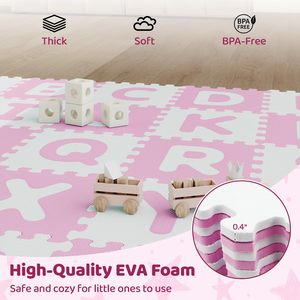 <span class=keywords><strong>Tapis</strong></span> de jeu éducatif en <span class=keywords><strong>mousse</strong></span> EVA pour enfants, facile à nettoyer, avec <span class=keywords><strong>lettres</strong></span> de l'alphabet et chiffres - Product Image 4