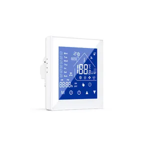 95-250V Lcd Touchscreen Smart Digital Thermostaat Wifi Google Fan Coil Units Hvac Thermostaat Airco