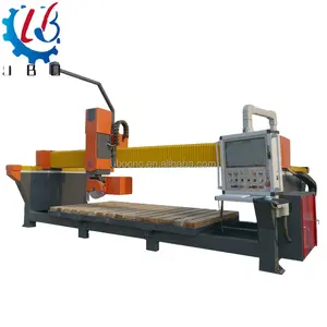 6% Discount Heavy duty frame easy operate 5 Axis Bridge Saw Stone CNC Cutting Machine Comes with lots of patterns