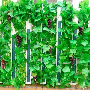 Party Huis Tuin Kunstmatige Grape Leaf Muur Decor Plant Garland Leaf