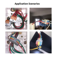 Connexion de câble de cordon rapide sans soudure bornes de câblage rapide sans soudure connecteurs de fil électrique pour bande lumineuse Led