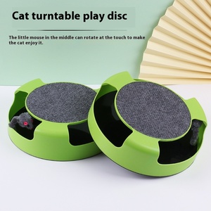 <span class=keywords><strong>Jouet</strong></span> pour chat en plastique interactif et écologique Fournitures pour animaux de compagnie pour <span class=keywords><strong>attrape</strong></span>-<span class=keywords><strong>souris</strong></span> rotatif auto-amusant <span class=keywords><strong>Jouet</strong></span> de mouvement de griffe de meulage - Product Image 3