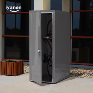 <span class=keywords><strong>Armario</strong></span> de Almacenamiento de <span class=keywords><strong>Bicicletas</strong></span> Plegable Portátil de Metal Resistente, Casillero de Acero para <span class=keywords><strong>Bicicletas</strong></span> para Uso en Exteriores y Garajes - Product Image 6