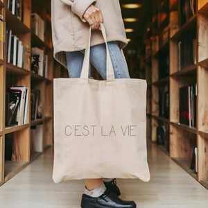Hot Selling Cheap Canvas Tote <b>Bag</b> Custom Logo Casual Shoulder <b>Bag</b> Reusable Promotion Canvas Shopping <b>Bag</b> - Product Image 6