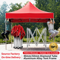 Vente directe d'usine, tente de salon professionnelle personnalisée avec cadre en aluminium 10x10, tente pliante pour événements en plein air, tente publicitaire pour événements