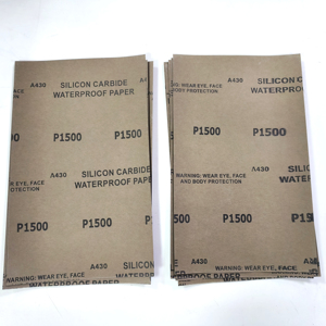 Papel de <span class=keywords><strong>lija</strong></span> de grano surtido de 230x280mm <span class=keywords><strong>para</strong></span> muebles de madera, <span class=keywords><strong>pared</strong></span>, acabado de carrocería de coche, lijado automotriz húmedo y seco, paneles de madera - Product Image 4