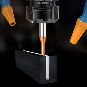 HRC55 4 sáo thép vonfram bóng mũi cuối nhà máy cacbua phay cắt Bộ định tuyến bit dài cổ sáo endmills CNC phay công cụ - Product Image 3