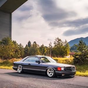PER Mercedes Classe S <span class=keywords><strong>W126</strong></span> 1981-1991 Kit Widebody - 10 Pezzi - Include Copertura Paraurti Anteriore AMG Widebody - Product Image 4
