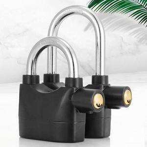 Gembok <span class=keywords><strong>Alarm</strong></span> Sepeda Motor Dorich Berkualitas Tinggi Anti Air 110db Baja Hitam 9mm dengan Kunci - Product Image 5
