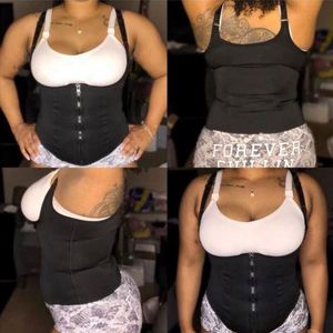 Corset amincissant respirant et écologique pour femme, gaine amincissante sous la poitrine, gilet gainant en Spandex/Nylon pour le sport et l'entraînement, noir - Product Image 5