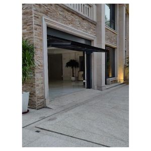 Parrillas enrollables automáticas modernas Grano <span class=keywords><strong>de</strong></span> <span class=keywords><strong>madera</strong></span> Puertas <span class=keywords><strong>de</strong></span> garaje plegables verticales <span class=keywords><strong>de</strong></span> aluminio personalizadas <span class=keywords><strong>Puerta</strong></span> <span class=keywords><strong>de</strong></span> garaje plegable externa - Product Image 6