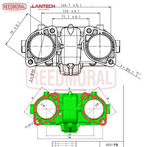 वेबर 48 के लिए दो गैजेट के साथ कार्ब्यूरेटर कार्ब कार्ब कार्ब 19030.015 19030.018 के लिए 48ida ऊर्ध्वाधर शैली - Product Image 5