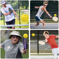Fabricant 72mm Pickle Ball 26 Trous Plastique Creux Pratique Trading Baseball Extérieur et Intérieur Utilisation Floor Balls Blanc