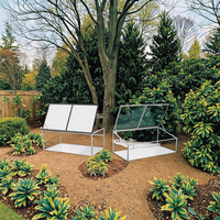 Petite mini-serre d'intérieur moderne Cadre de tente en aluminium polycarbonate facile à assembler pour maison de culture et cadres froids