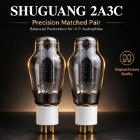 Tube à électrons Shuguang 2A3C à chauffage direct, triode de puissance, paire assortie en usine pour mise à niveau d'amplificateur à tube single-ended audiophile