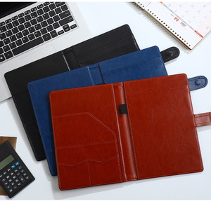 Tùy chỉnh A4 A5 chuyên nghiệp PU da Chất kết dính thư kích thước bằng văn bản <span class=keywords><strong>padfolio</strong></span> cho cuộc phỏng vấn tiếp tục kinh doanh tập tin thẻ thư mục - Product Image 5