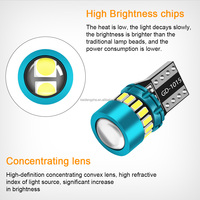 Ampoules LED Kaidengzhe W5W T10 3014 avec lentille de projecteur RGB 3030, lampe automobile 18SMD, éclairage intérieur de voiture, éclairage de dôme, éclairage intérieur automobile