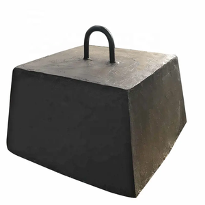 Precio de fábrica al por mayor: Nuevo peso cuadrado de hierro fundido, piedra de fondo para sistemas de amarre, piezas fundidas cuadradas de hormigón. - Product Image 1