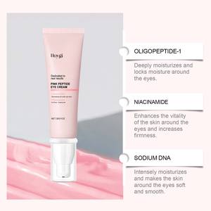Krim <span class=keywords><strong>Serum</strong></span> Perawatan Mata Hoygi Penghilang Kantung Mata Bengkak Lingkaran Hitam Pengurang Kerutan Pengencang Peptida Merah Muda Perbaikan Area Bawah Mata - Product Image 4